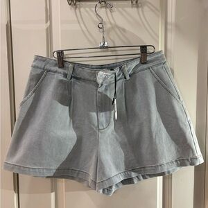 Stylish light blue denim Women's Shorts